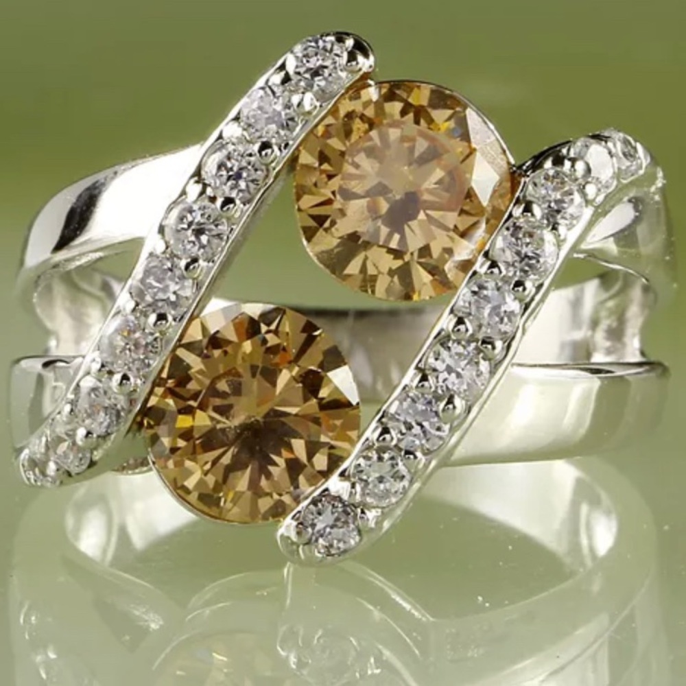 BRAND NEW.375CT MORGANITE ROUND CUT RING - Picture 1 of 13